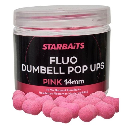 Бойлы плавающие FLUO DUMBELL POP UPS PINK 14MM