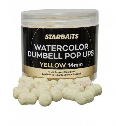Бойлы плавающие WATERCOLOR DUMBELL POP UPS YELLOW 14MM