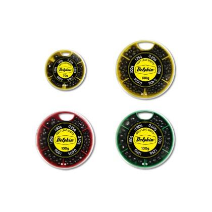 Набор грузиков Delphin Soft lead shots (yellow box) 70g/0,2-1,25g
