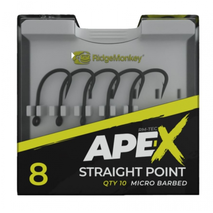 Крючки Ridge Monkey Ape-X Straight Point Barbed size 4