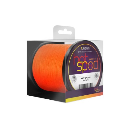 Шнур сподовый Delphin HotSPOD 4 / orange 0,14mm 9,1kg 300m