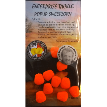 Искусственная плавающая кукуруза Enterprise Tackle Pop-up Sweetcorn Fluoro Orange (оранжевый)