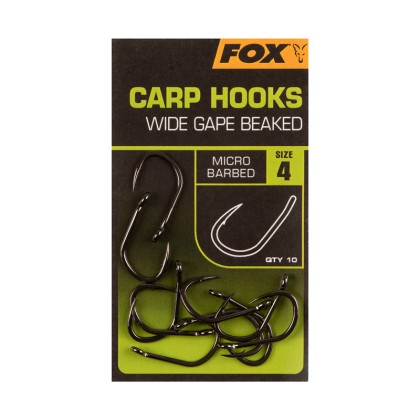 Крючки FOX Carp Hooks Wide Gape Beaked