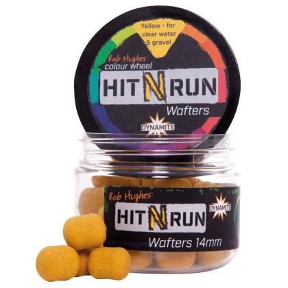 Бойлы нейтральной плавучести Hit N' Run waffters - Yellow 14mm