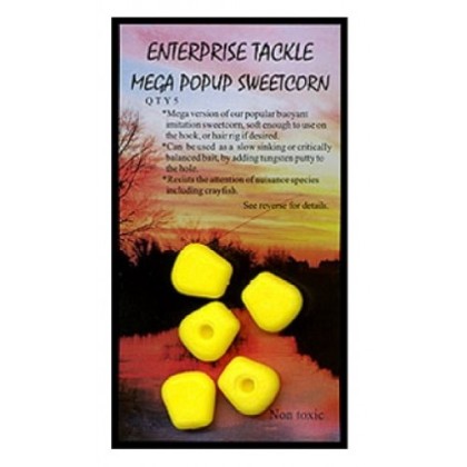 Большая искусственная плавающая кукуруза Enterprise Tackle Mega Pop-up Sweetcorn Yellow (желтый)