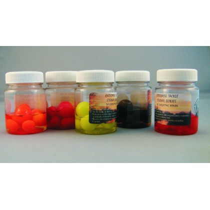 Плавающие искусственные бойлы в ароматизаторе Enterprise Tackle Eternal Boilie Flavour Pot Range Fluoro Orange Tutti Fruitti & Peach (тутти фрутти и персик)