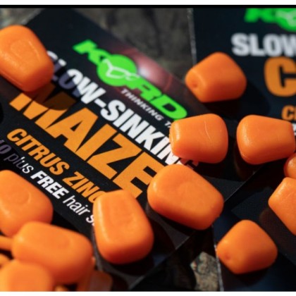Медленно тонущая кукуруза Korda Maize Slow Sinking Citrus Zing Orange (цитрус) оранжевая