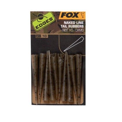 Удлиненный конус FOX Edges Camo Naked Line Tail Rubbers (размер 10)