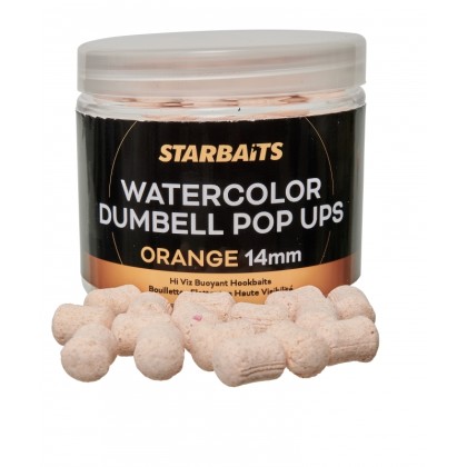 Бойлы плавающие WATERCOLOR DUMBELL POP UPS ORANGE 14MM