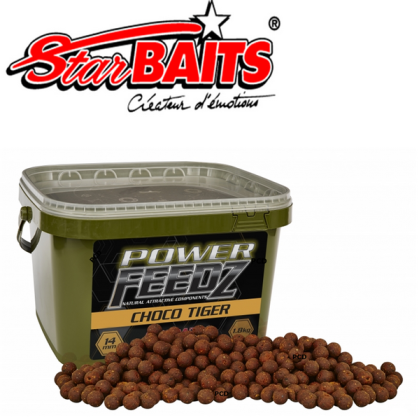 Бойлы тонущие POWER FEEDZ CHOCO TIGER 1,8 KG