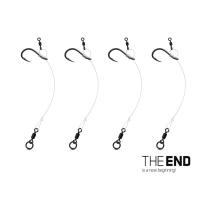 Поводок Delphin THE END CHOD Rig 4 pcs 6cm / 0.45mm/#6