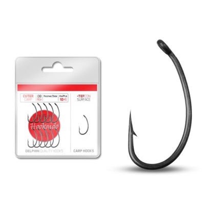 Крючки Hooks Delphin CUTER TEFCON / 10+1pcs