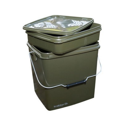 Ведро Trakker Olive Square Container 13L + лоток