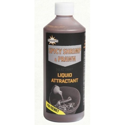 Ликвид Dynamite Baits Spicy Shrimp & Prawn Liquid Attractant (острые креветки) 500ml