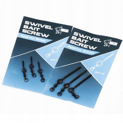 Винт для поп-апов с вертлюгом Nash Swivel Bait Screw 8мм