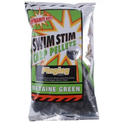 Пеллетс Dynamite Baits Swim Stim Pinging Pellets Betaine Green (зеленый бетаин) 13mm 900g