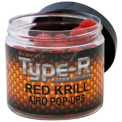Плавающие бойлы Richworth 15mm Red Krill Type R Pop Ups, 200ml