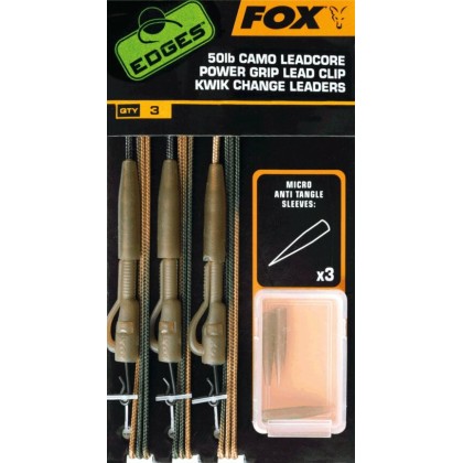 Готовая оснастка Fox Edges Ready tied Camo Leadcore Lead Clip Leaders
