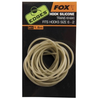 Edges hook silicone sz 6-2 trans khaki x 1.5m - Кембрик силиконовый