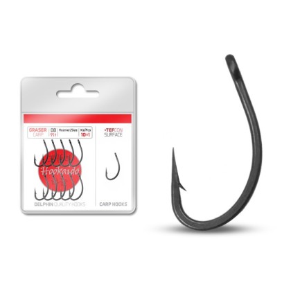 Крючки Hooks Delphin HKD GRASER tefcon / 10+1pcs