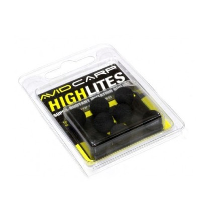 Шарик плавающий Avid Carp High Lites 10mm - Black 8 шт