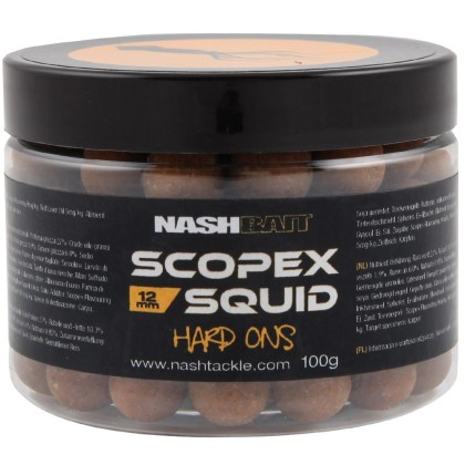 Бойлы насадочные NASH Scopex Squid Hard Ons 100g