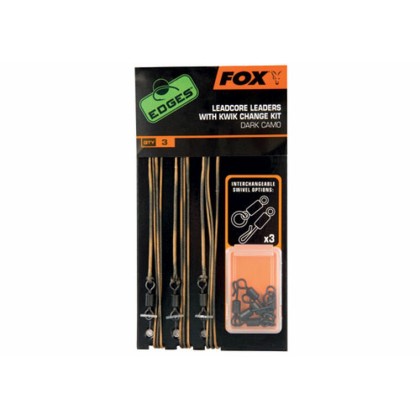 Fox Edges Ready tied Camo Leadcore Leaders - Готовая оснастка